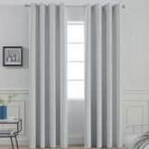 Yakamok soft blackout curtain panel blocks light in a calm bedroom