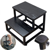 YAKANJ 2-tier step stool with metal frame for durable kitchen reach