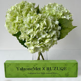 YalzoneMet RUZUQE hydrangea bloom with lifelike petals for home decor