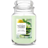Yankee Candle Cucumber Mint Cooler front view highlighting gift-ready fragrance for living spaces