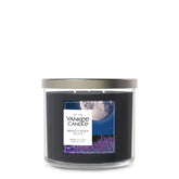 Yankee Candle Mid Summer's Night jar front view showcases design and ambiance.
