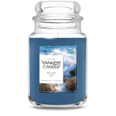 Yankee Candle Ocean Air jar for steady fragrance in a classic design