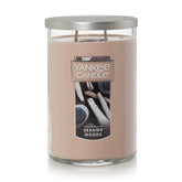 Yankee Candle Seaside Woods 22oz tumbler front view for spacious rooms.