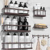 YASONIC shower caddy six-pack with large capacity for organized bottles