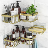 YASONIC corner shower caddy adhesive 3-pack highlights space-saving corner storage for bath essentials.