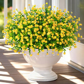 Yastouay outdoor artificial flowers in 14 bundles for porch and garden decor.