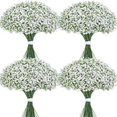 Yastouay Baby's Breath 30 stems white real-touch close-up for bouquets