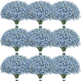 Yastouay Babys Breath artificial blue flowers in a 30-stem pack for elegant arrangements.