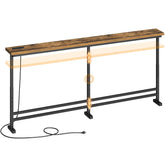 YATINEY console table with adjustable height for versatile sofa setups.