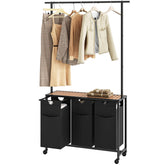YATINEY laundry sorter three-section on wheels for easy moving