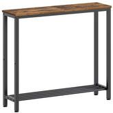YATINEY narrow console table front view showing slim profile for compact spaces
