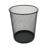 YBM HOME mesh wastebasket on a desk with open top for quick disposal.