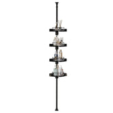 YCIA&DONE 360° rotating shower caddy shown in corner placement for easy access