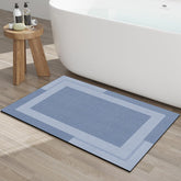 YDKGL non-slip bath mat with rubber backing ensures a stable grip on wet bathroom floors.