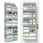 Yecaye double-column 5-tier over-the-door organizer showcasing expanded storage capacity