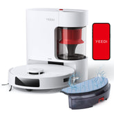 Yeedi C12 Plus front view shows powerful suction for carpets and hard floors.