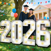 Yeenuo 2026 graduation numbers 3ft lit display ideal for photo backdrops