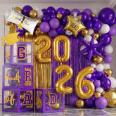 Yeewaka Grad balloon boxes create a bold graduation photo backdrop