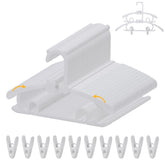 YeJieYJ baby hanger with 16 clips keeps outfits organized and wrinkle-free.