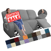 YEMYHOM 8-piece stretch recliner cover with jacquard pattern protects furniture.