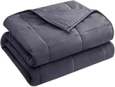 Yescool weighted blanket adults on a queen bed for balanced coverage