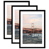 YESKAY 24x36 frame set front view shows modern black design for wall art display