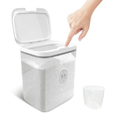 YEXEXINM 5.5L detergent dispenser with one-press lid for mess-free dosing.