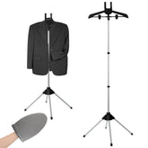 YEXEXINM Garment Steamer Rack Stand enables upright steaming with stable support