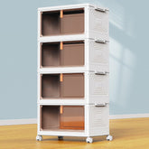 YFXCVSL 4-tier storage bin lid assembled for easy access and organization.