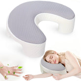 YGJT Side Sleeper Pillow arm-hole design supports natural arm position for comfort