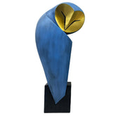 YHHRESINHOME owl sculpture mid-century 15-inch enhances shelves with timeless character.