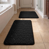 YIHOUSE bathroom rug set large 32x20 with plush memory foam for soft steps