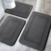 YIHOUSE memory foam bath mat set large rug 32Γ20 offers plush comfort after showers.