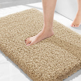 Yimobra 32x20 bath rug in ultra-soft plush texture for cozy feet.