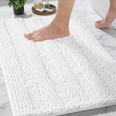 Yimobra bathroom rug mat with ultra-plush chenille for cloud-soft comfort underfoot