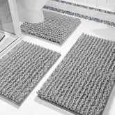 Yimobra bathroom rug set 3-piece: plush comfort underfoot after shower or bath.