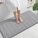 Yimobra long bath mat with cloud-softness for plush comfort after shower