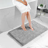 Yimobra Luxury Bath Rug front view shows plush fibers for a cozy bathroom floor