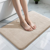 Yimobra Memory Foam Bath Mat with cloud-soft comfort after a shower