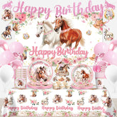 Yingoto cowgirl birthday banner sets the festive scene for a memorable party.