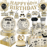 Yingoto Happy 60th banner for instant vintage party setup