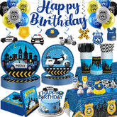 Yingoto police banner glitter birthday for a festive party atmosphere