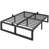 Yitong Angel full-size bed frame with 14-inch height provides a sturdy foundation.