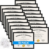 YixangDD 18-pack certificate frame front view for a sleek diploma display
