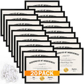 YixangDD certificate frame 8.5x11 with plexiglass protects diplomas from dust and moisture.