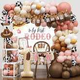 YJDFWAUT my first rodeo backdrop enhances western atmosphere for kids' first birthday.