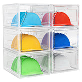 YKLSLH hat organizer box six-pack capacity stores forty hats in a tidy display