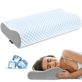 Ylekto cervical neck pillow contours to support spine alignment for better sleep