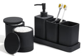 YMXYJM soap dispenser in matte black for easy hand washing and lotion storage