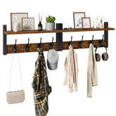YMYNY coat rack shelf wall-mounted top panel for decorative storage and display